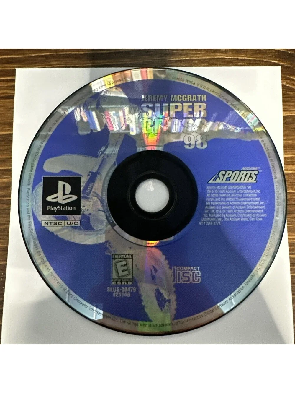 Jeremy Mcgrath Supercross 98 PS1 PlayStation 1 - Disc Only